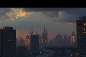 《玻璃温室》剧情作品封面，雾气弥漫的温室玻璃穹顶