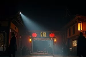 《街角有风》都市作品封面，拐角处晾衣绳上晃动的风铃